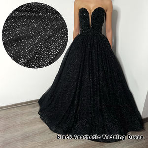 ผ้าตาข่ายกลิตเตอร์สีเงิน YX246 คุณภาพสูง ไม่หลุดร่วง 100% โพลีเอสเตอร์ สำหรับชุดงานแต่งงานและงานปาร์ตี้ - Product Image 4