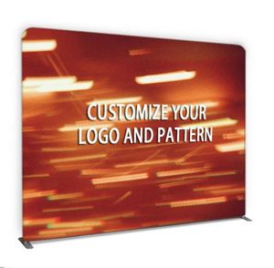 Custom 10ft Portable <b>Backdrop</b> <b>Stand</b> Dye Sublimation Print Tension Fabric Display Banner for Exhibition Media Wall - Product Image 6