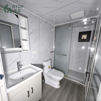Rumah Kontainer Prefabrikasi Portabel 20ft Lipat dan Dapat Diperluas, Cottage, Hotel Komersial, Kabin, Akomodasi Perkemahan, Hunian