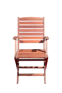 Ensemble de mobilier d'extérieur moderne en bois Melaleuca, 4 pièces, chaises de jardin confortables avec accoudoir - Product Image 4