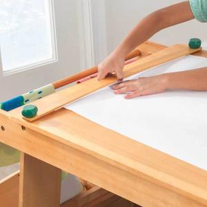 Table d'activités et de dessin en bois pour enfants, multifonctionnelle, avec compartiments de rangement, table de peinture pour tout-petits - Product Image 4