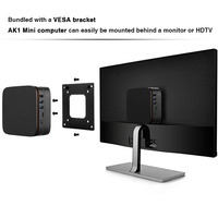 Soyeer oficina y escritorio de Casa AK1 Micro computadora DDR3 8G 256G SSD Intel Celeron J3455 y Win10 Pro OS MINI PC