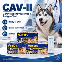 Test antigénique rapide du type II de l'adenovirus canin (CAV-II) en cassette, sans MOQ