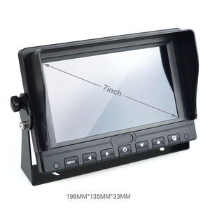 高品質7インチ2-Ch車両モニターオーディオカスタマイズ可能IPS LCD用トラック逆援助ステレオおよびRGB機能 - Product Image 3