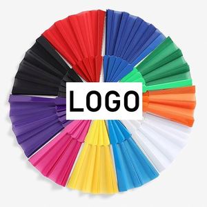 Abanico Plegable de Plástico Vintage de 42 cm con Logotipo Personalizado, Abanico Plegable Artesanal para Fiestas de Halloween, Bodas y Baile - Product Image 2