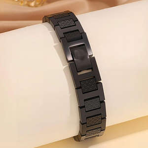 Хит продаж, высококачественный браслет из нержавеющей стали с узором из крокодила, Геометрическая титановая сталь, германий, уникальные и элегантные браслеты - Product Image 4