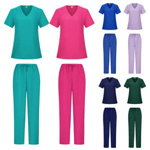 Conjuntos de Uniformes Médicos Personalizados al por Mayor con Logotipo, Elásticos, Unisex, para Enfermeras y Personal Hospitalario, Nueva Temporada 2026 - Product Image 1