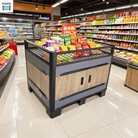 Table promotionnelle pliable double face, moderne, minimaliste, écologique, portable, pour intérieur/extérieur, pour supermarché, présentoir d'îlot commercial