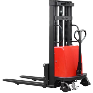 Mini Pasillo Estrecho Manual Hidráulico Semi-eléctrico Full Portable Power Apilador de paletas eléctricas Mini Carretilla elevadora - Product Image 1
