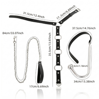 Jouet de retenue en acier inoxydable, plug anal BDSM pour l'entraînement au bondage en couple et jeux intimes