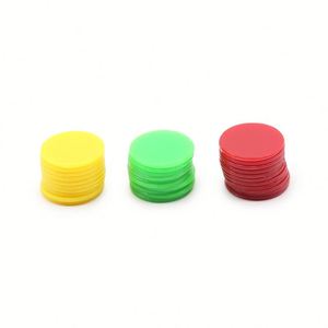 Jetons de poker multicolores 15 mm, jetons de récompense vierges en plastique, jetons de jeu de Mahjong, jetons de poker Texas Hold'em - Product Image 2
