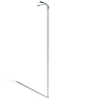 Capteur de rideau de lumière à détection croisée IP67 étanche 1500mm de hauteur 8 faisceaux portée de détection 12m pour portes industrielles à grande vitesse