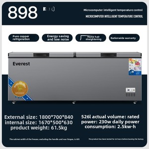 Congelador Refrigerado de <span class=keywords><strong>526L</strong></span> con Control Inteligente de Temperatura - Congelador de Temperatura Única para Restaurantes Comerciales - Product Image 5