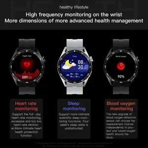 Reloj inteligente GT3 Pro para Hombre, frecuencia cardíaca, presión arterial, control de la salud, rastreador de Actividad física deportiva, reloj inteligente GT3Pro para Hombre - Product Image 5