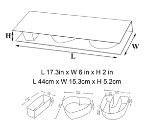 Personalizado I Love You Rosas Arreglos florales Ramo Corazón 2cm de espesor Cajas rígidas Cuadradas Cajas de regalo del Día de San Valentín para flores Amor - Product Image 3