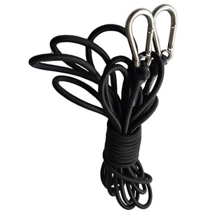 Corde élastique en nylon 5 cm x 15 m avec mousquetons en acier inoxydable 304 pour activités de plein air et utilisation en bateau - Product Image 4