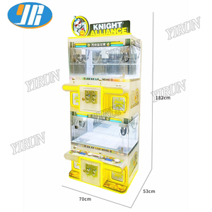 YIRUN nouveau Style Mini porte-bonheur maître griffe Machine monnayeur enfants Arcade jouets collations cadeau vente anglais grue jeu prix Clip - Product Image 5