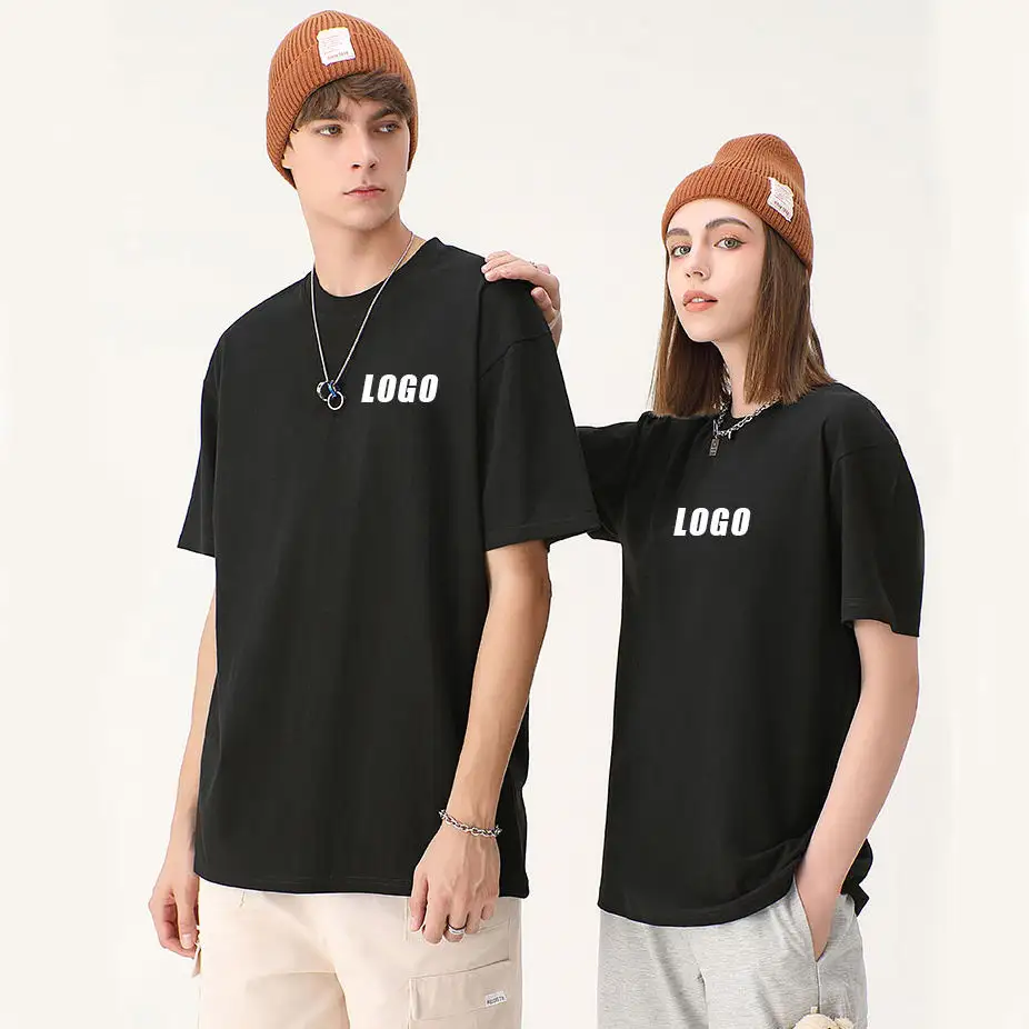 Custom Logo Original T-shirt 100% Cotton Personality T-shirt Print Logo Sublimation Unisex Plus Size Men's T-shirts