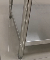 Peralatan Dapur untuk Restoran Meja Kerja Dapur Stainless Steel Meja Koki