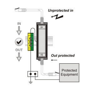Telebahn 60V Cat6 E1000 Ethernet <span class=keywords><strong>Surge</strong></span> <span class=keywords><strong>Protector</strong></span> PoE SPD <span class=keywords><strong>RJ45</strong></span> Mạng <span class=keywords><strong>Surge</strong></span> bảo vệ DPS <span class=keywords><strong>Surge</strong></span> Suppressor - Product Image 6