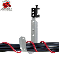Ambull Factory Wholesale 2" Heavy Duty Cable Support J Hooks with Swivel Beam Clamp for Hanging Cables Wires Management Mounts