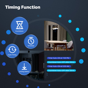 ปุ่มไฟอัจฉริยะ LangYeao Matter WiFi แบบ 1/2/3 ปุ่ม มาตรฐานอเมริกา 10A ใช้งานร่วมกับ Apple HomeKit Alexa <span class=keywords><strong>Google</strong></span> Home - Product Image 2