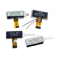 Modul LCD LCM 12832 Layar Dot-Matrix 2 Inci Layar Monokrom Peralatan Kontrol Industri Panel Dot-Matrix Grafis Kecil