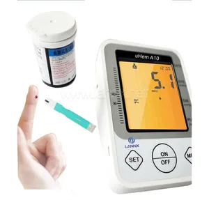 LANNX uHemA10オールインワン医療機器デジタル血圧スマートグルコースメーター2in1血糖血圧モニター