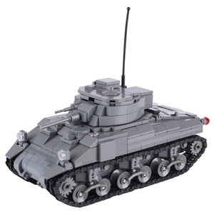 Mini WW2 quân sự con số chúng tôi quân sự Sherman trung bình xe tăng vũ khí xe trẻ em hạt xây dựng khối đồ chơi - Product Image 6