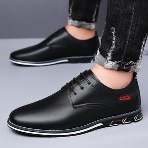 Chaussures Oxford en cuir pour hommes, style britannique, bout pointu, antidérapantes, décontractées pour l'automne, tailles 40 41 42 43 44 45 46 47 48 - Product Image 3