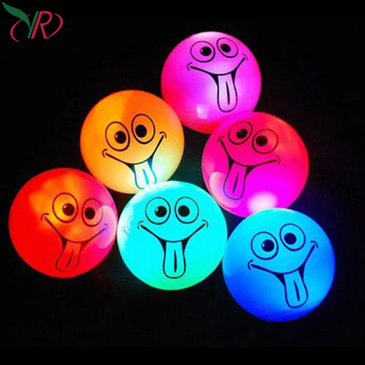 4.5Cm Flash Bounce Spike Massage Ball Yoyo Led Flash Ball Led Flash Toy Light Up Massage Ball