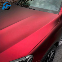 Film de protection de voiture en PVC PET métallisé liquide rouge sang de dragon, film vinyle anti-rayures pour carrosserie avec effet changeant de couleur