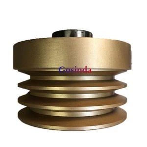 Polea de Correa de Cigüeñal de 3 Ranuras Marca NO <span class=keywords><strong>41</strong></span> Compatible con Motor Diésel 4BG1 Excavadora de Orugas ZAX120 Maquinaria de Construcción - Product Image 1