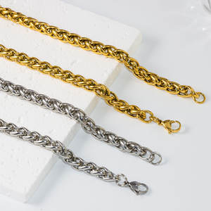 Tùy chỉnh 316L chuỗi 3mm/3.5mm/6mm/7mm Chopin chuỗi PVD 18K mạ vàng Vòng cổ nhiều kích cỡ có sẵn Franco chuỗi để làm - Product Image 1