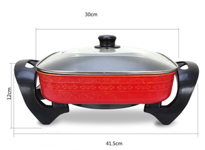 Olla caliente eléctrica multifuncional, olla antiadherente para cocina, sartenes eléctricas, aparato de cocina inteligente para el hogar - Product Image 6