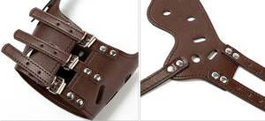 QUCHONPET Artículos <span class=keywords><strong>para</strong></span> Mascotas, Bozal <span class=keywords><strong>para</strong></span> <span class=keywords><strong>Perros</strong></span>, Transpirable y Ajustable, Cómodo, Seguro, Antiladridos, <span class=keywords><strong>para</strong></span> <span class=keywords><strong>Galgos</strong></span>, de Cuero Personalizado - Product Image 6