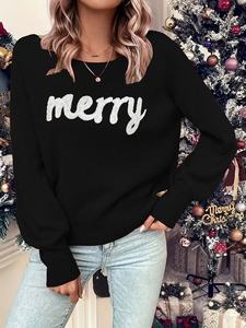 Maglione Autunnale alla Moda in Jacquard, Morbido Cashmere Artificiale, Vestibilità Ampia, Spalle Cadenti, Design Casual con Collo Tondo per <span class=keywords><strong>Donna</strong></span> - Product Image 6