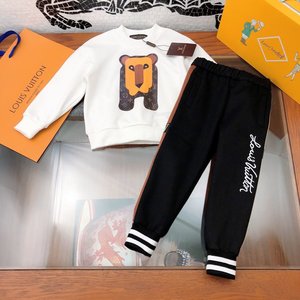 Precio atractivo de otoño e invierno niños de 2pc conjunto nuevo diseño de <span class=keywords><strong>ropa</strong></span> de manga larga otoño niños sudadera - Product Image 4