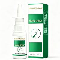 Caja de papel para spray nasal con logotipo personalizado de alta calidad, estampado en lámina dorada, Honest Vantage.