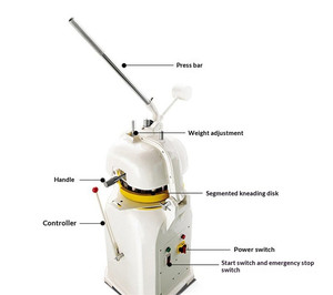 Machine commerciale automatique de division et de façonnage de pâte à pain pour ligne de production de boulangerie, de pizzas et de pains. - Product Image 1