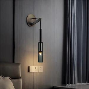 Nordic-Style All-Copper <b>Bedside</b> Lamp Trendy and Minimalist for Living Room Accent <b>Wall</b> - Product Image 3