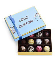 Boîte de papier cadeau de vacances pralines assorties Saint Valentin boîte de chocolat Ramadan boîte d'emballage cadeau pour lait noix de chocolat noir