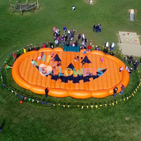 Maison hantée citrouille géante aire de jeux grand matelas halloween rebond pad