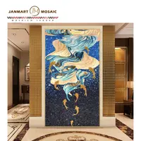 Mosaic Mosaic Design Customized Decor Ice Jade Glass Ceramic Marble Art Handmade Mosaic Picture Mosaic Kit Wall Mural Figure Mosaic Project