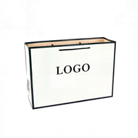 Sacs en papier personnalisés, sacs cadeaux imprimés sur mesure, ruban de luxe, bordure noire, sacs de shopping, sacs de mariage, sacs à vêtements, sacs fourre-tout, carton blanc, sacs pour boutiques et entreprises