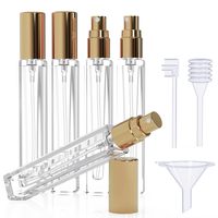Botol Parfum Isi Ulang Kaca Premium 100ml 50ml Tutup Bambu Ulir Sekrup Portabel Tekan Kosong Parfum Perawatan Kulit Serum Maskara