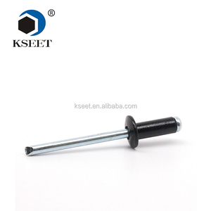 Remaches Ciegos de Aluminio DIN7337 3/32, Cabeza Abombada Negra, Sin Recubrimiento Brillante - Product Image 1