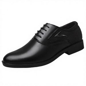 Chaussures de mariage et de bureau pour hommes, à bout pointu, respirantes, antidérapantes, pour l'automne et l'hiver, à lacets, pour occasions formelles - Product Image 3