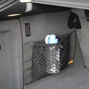 Approvisionnement d'usine vente chaude voiture intérieur siège arrière fixe stockage maille <span class=keywords><strong>sac</strong></span> 25x60cm voiture arrière élastique maille organisateur de stockage - Product Image 3