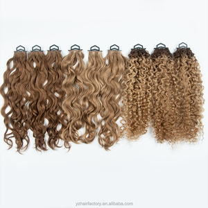 Extensions de cheveux Genius Weft de haute qualité, nouveau design, cheveux russes européens, sans couture, Remy, nouées à la main - Product Image 3
